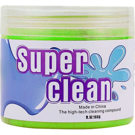 MINKUROW Super Clean Keyboard Cleaner Gel (160 G, Amarillo) Para Portátiles, Ordenadores, Salidas De Aire De Coche, Calculadoras. (1/5)
