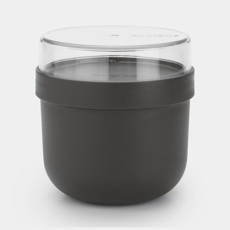 Brabantia Make & Take Yaourtbeker 0,5 L Donkergrijs (1/5)