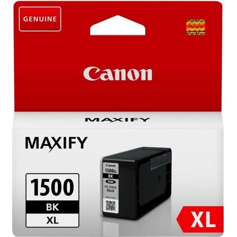 Canon PGI1500XL cartouche haute capacité noire pour imprimante jet d'encre