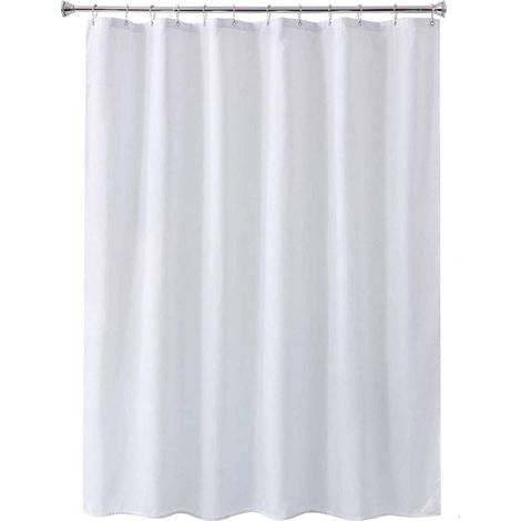 Rideau de douche imperméable en polyester, doublure de rideau de douche blanche pour salle de bain et usage domestique (1/5)