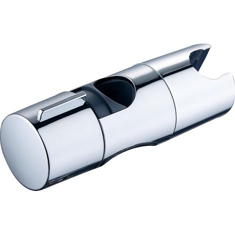 Einstellbare Halterung für Duscharmatur aus Chrom mit Fixierung auf der Barre Coulissante, kompatibel mit 19–25 mm, Installation ohne Werkzeug, korrosionsbeständiges ABS für den Duschraum (1/5)