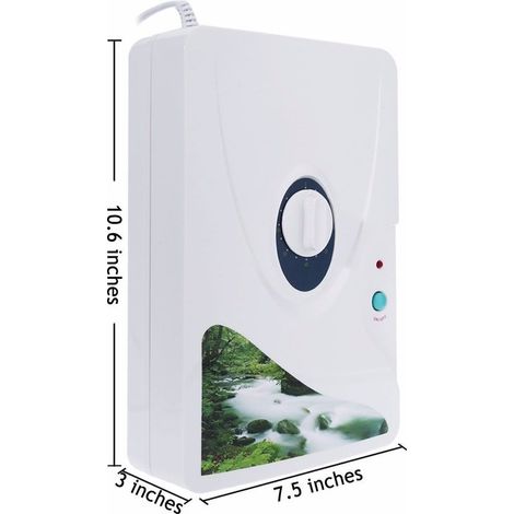 Portable Ozone Generator 600 mg/h, Multipurpose Ozone Generator and Water and Air Oil Ozone Purifier, Ozone Machine (1/4)
