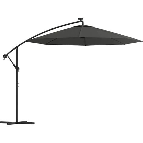 Maison Exclusive - Ampelschirm mit LED-Beleuchtung und Stahl-Mast (1/5)