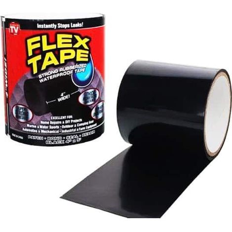 Ruban adhésif flexible - ruban en caoutchouc résistant et imperméable (10 cm x 1,5 m) (1/5)