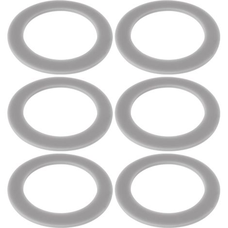 6 Pieces Silicone O-Ring for Blender Compatible with Inner Diameter 47mm Outer Diameter 67mm Thickness 2mm Grey (1/5)
