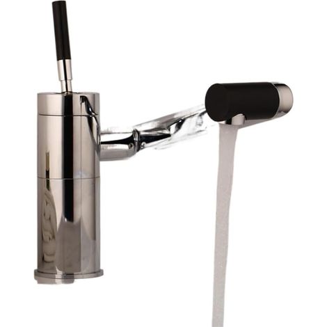 Robinet de cuisine Robinet d'évier de cuisine, robinet chromé LED pivotant à 360 degrés, robinets mélangeurs de pont de lavabo 92420A(No led light stlye) (1/5)