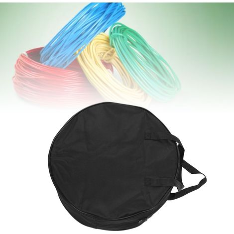 Wasserabweisende Kabelaufbewahrungstasche mit Reißverschluss Multifunktionstasche für Kabel-Gartengeräte Robustes 600D Oxford-Gewebe Abmessungen 5,5 x 16,0 Zoll (Designmodell: Runde Kabeltasche) (1/5)