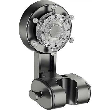 Adjustable Suction Cup Shower Head Holder – Heavy-Duty Suction Cup Wall Mount for Shower Hose (Grey) (1/5)