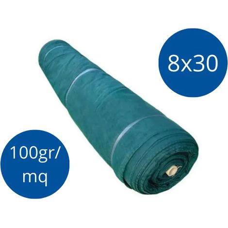 Rouleau filet récolte olives Galli 8x30 m anti-épines anti-déchirure 100 g/mq