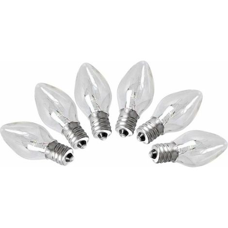 Lot de 6 Ampoules de la Lampe de Sel de l'HimalayaE12, 15 Watt pour Le décor de l'éclairage de la Chambre 220-240V (1/4)