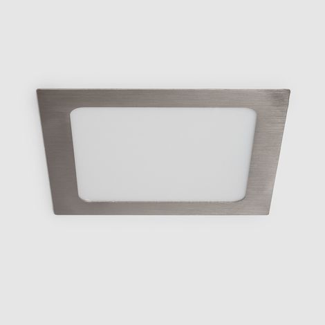 Dalle LED Carrée Extra-Plate 12W LIFUD Coupe 152x152mm Argentée 4000K Blanc neutre (1/5)