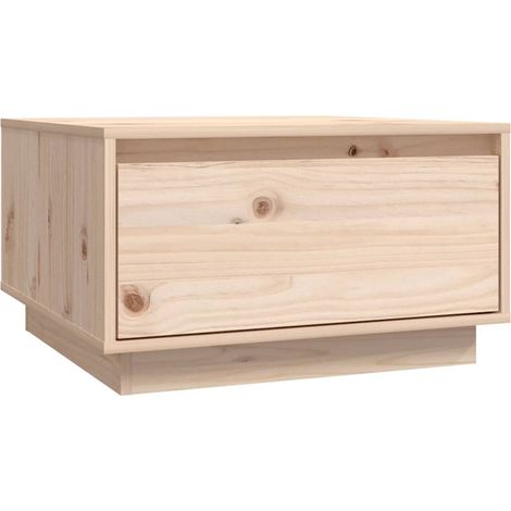 Maison Exclusive - Couchtisch 55x56x32 cm Massivholz Kiefer (1/5)