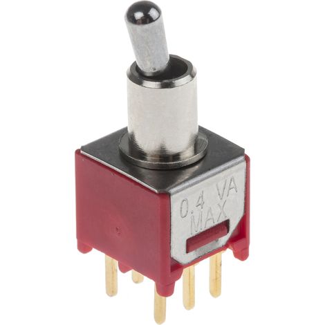 Interrupteur à levier RS PRO, Verrouillable, 2RT, 400 mA @ 20 V c.c. ( Prix pour 1 )