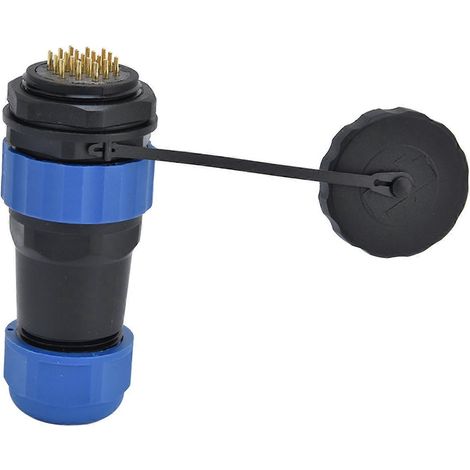 Wasserdichter Stecker mit Rückmutter IP68 Luftfahrt-Stromanschluss 250V 5A für Kabel und Leitungen SP28