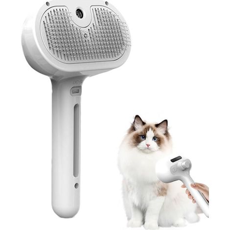 Peigne de toilettage pour poils d'animaux, brosse d'épilation à la vapeur, peigne de nettoyage pour chiens et chats, outil démêlant les poils longs et courts, accessoire de toilettage pour le brossage (1/5)