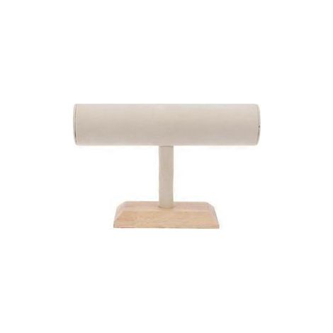Portagioie in legno a forma di T per donna, adatto per uso domestico, 21,50x14,50x6,50 cm, resistente ai graffi e agli schizzi, 1 set. (1/4)