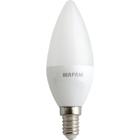 TRADE SHOP - Lampadina Led Oliva Opaco Attacco E14 3 Watt Luce Fredda 6500k Alta Qualità 00517 - (1/2)