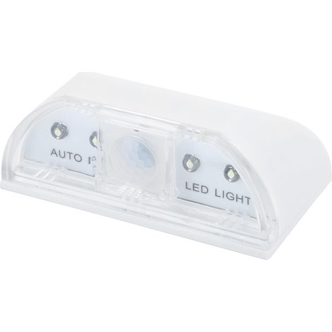 Lampe à induction avec verrouillage automatique PIR et détecteur de mouvement infrarouge à 4 LED, veilleuse intelligente pour couloir et chambre à coucher (1/5)