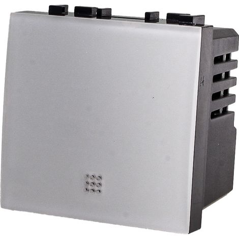 Serie Civile ETTROIT Nero Compatibile Con Bticino Living International (Termostato Connesso WIFI 2M)