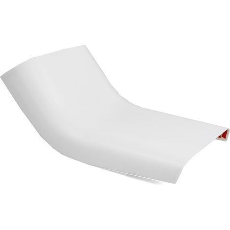 Suitable for Tesla Model 3Y rear air conditioning vent kick-proof decorative cover, automotive interior trim panel - ABS plastic - matte white