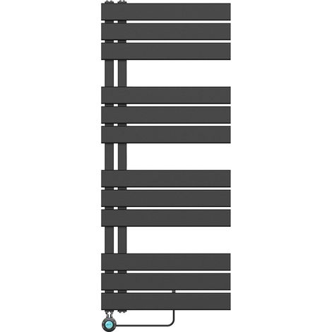 Elektrischer Badheizkörper Paneel Anschluss links schwarz 1200x500 (HxB) 593W Elektrischer Badheizkörper Paneel Anschluss links schwarz 1200x500 (HxB) 593W (1/2)