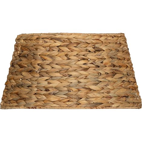 Bardage d'eau motif tressé rustique de support pour sapin de Noël renfort jacinthe, métallique (1/5)