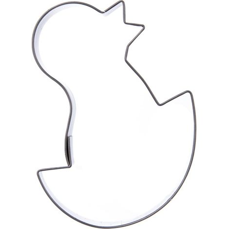 Cortador de galletas de acero con forma de pollito de 7 cm (1/4)
