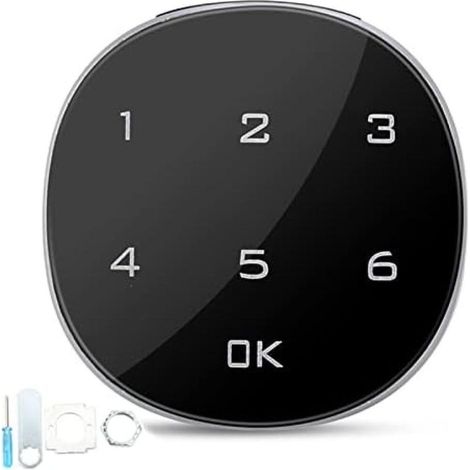 30mm,Serrure Électronique d'Armoire à Combinaison Casier et Boîte aux Lettres à Code, Clavier Numérique Tactile pour Meuble (1/5)