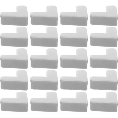 20 protectores de esquinas de silicona de colores – Aptos para hombres y mujeres – Protegen las esquinas de escritorios y mesas – Gris (1/5)