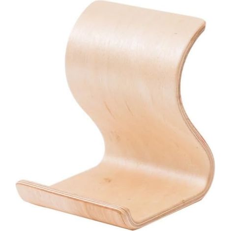 Support de tablette universel en bois, support de téléphone portable pour bureau, support de téléphone en bois pour bureau (S-bouleau) (1/5)