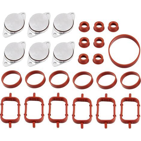 6 x 33mm Kit de Suppression Clapets d'admission, Kit de Suppression Clapets d'admission Joint Collecteur Admission 11612245439 pour E87 E46 E90 E91 E92 E93 E39 E60 E83 E53 (1/5)