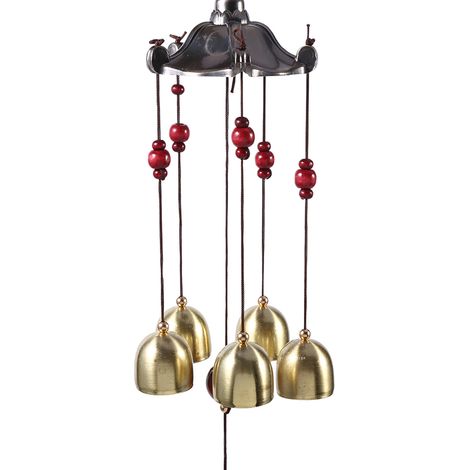 Carillon à Vent Métallique Classique pour Jardin - Décoration Extérieure de Pavillon Porte-Bonheur (1/5)