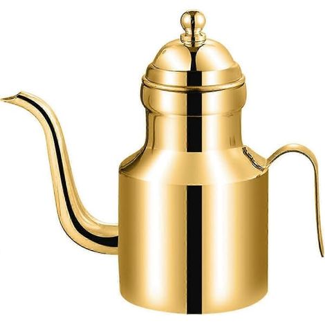 Distributeur d'huile en acier inoxydable de 325 ml avec bec verseur anti-goutte – Distributeur d'huile d'olive, flacon doseur de cuisine, pichet à vinaigre, pot de conservation pour sauces et graisses (1/5)
