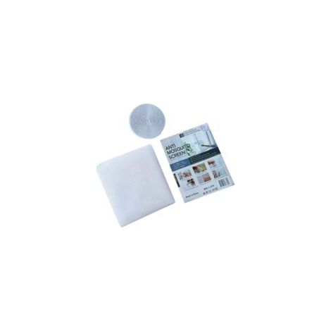 Zanzariera per finestra, non necessita di foratura, 150x180 cm, ritagliabile su misura, zanzariera con striscia adesiva, schermo anti-insetti autoadesivo, bianco