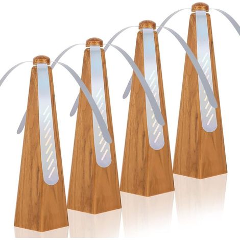 Tragbarer Ventilator, Tischventilator für draußen, drinnen, Picknick, Abendessen, 4er-Set (Holzoptik) (1/5)