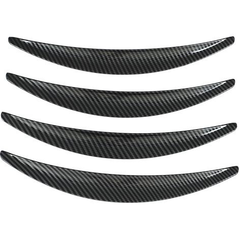 Lot de 4 élargisseurs d'ailes de rechange à surface lisse et résistante aux rayures pour Tesla Model 3 (2017-2022), style fibre de carbone brillant (1/5)