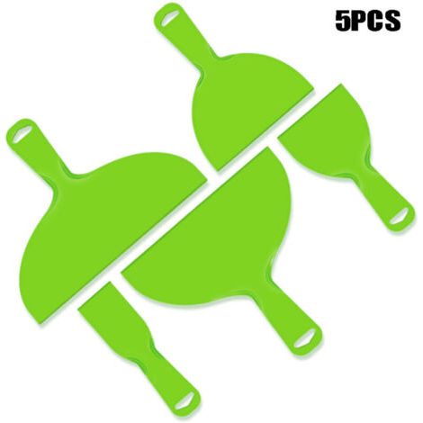 Grattoir En Plastique 5 Pièces, Outil De Grattoir, Spatule De Nettoyage Des Murs, Grattoir Applicateur, Grattoir À Peinture, Outil Polyvalent (1/4)