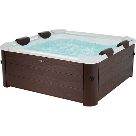 Vasca Idromassaggio da Esterno Spa Riscaldata 160x160x65 cm 6 Posti Wi-Fi Tribeca Smart (1/5)