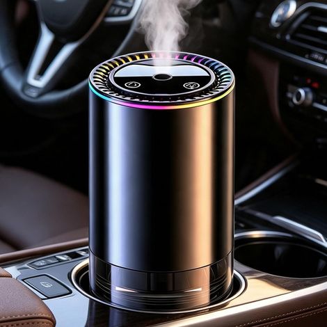 Diffuseur de parfum pour voiture, à ultrasons, avec projection d'étoiles (1/5)
