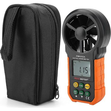 Anémomètre numérique PM6252A, mesure de la vitesse du vent et du débit d'air (1/4)