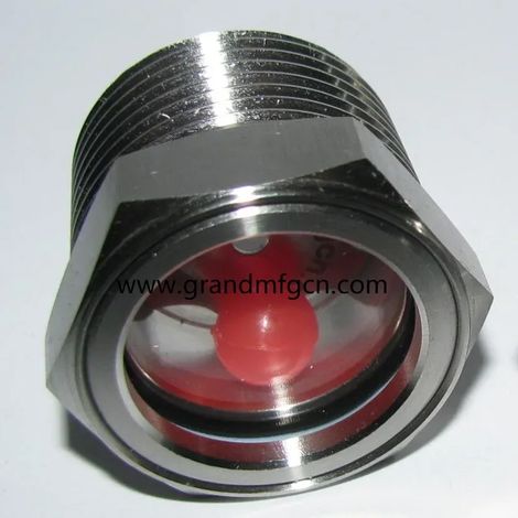 1 Voyant de niveau NPT en acier inoxydable compatible avec les niveaux d'huile, les bouchons d'inspection et les fenêtres de niveau de fluide, compatible avec les réservoirs de carburant différentiels