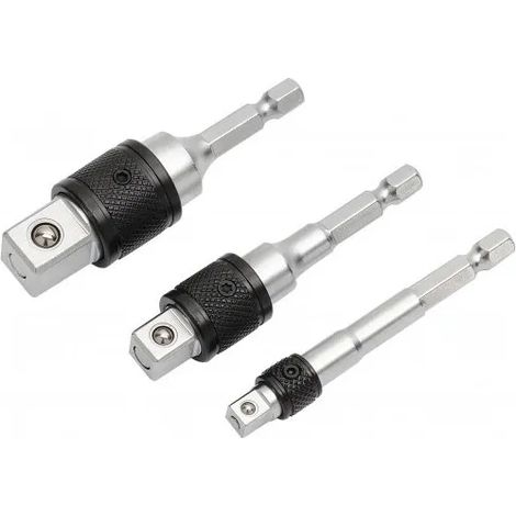 Sam Outillage Juego de adaptadores para taladro con bloqueo 3 piezas