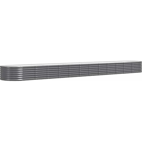 Maison Exclusive - Hochbeet Verzinkter Stahl 512x80x36 cm Anthraz (1/5)