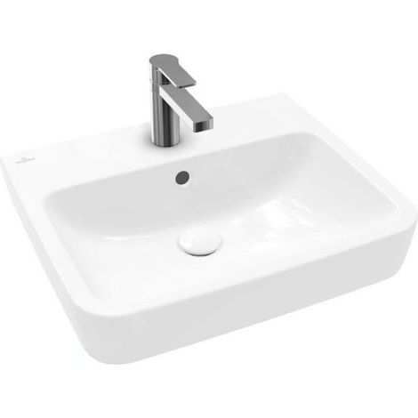 Villeroy & Boch 4A41MGT2 WT O.novo 550x460mm carré 1 trou lavabo avec trop-plein (1/4)