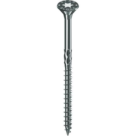 Vis à bois/agglo, 5x60, Tête fraisée, Empreinte Torx, Acier zingué, Filetage partiel, Boîte de 250 (1/5)