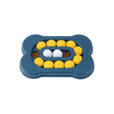 Jeu Intelligence Chien,Jouet de Chien de Bol de Mangeoire Lente,Jouet Chien Interactif Educatif pour Petit Gros Chien,Jouet de Distributeur de Nourriture pour Chien 3020cm bleue