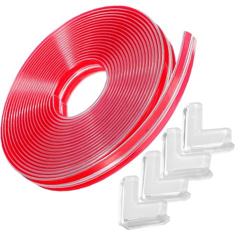 Protège-coins pour meubles - 15x5 mm - transparent - antichoc (1/5)