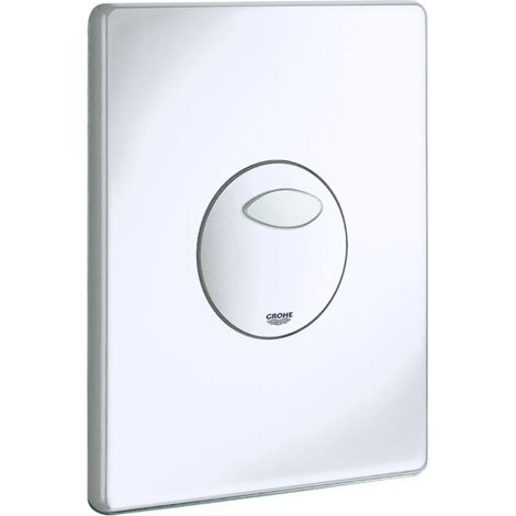 GROHE WC Betätigungsplatte Drückerplatte SKATE alpinweiß - 38862SH0 (1/3)