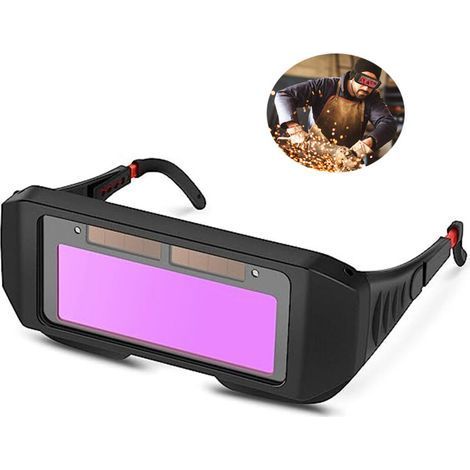 Lunettes de Soudure, Masque de Soudeur Automatique, Auto-assombrissantes Solaires Lentilles TIG MIG Lunettes Soudeur pour Protection des Yeux (1/5)