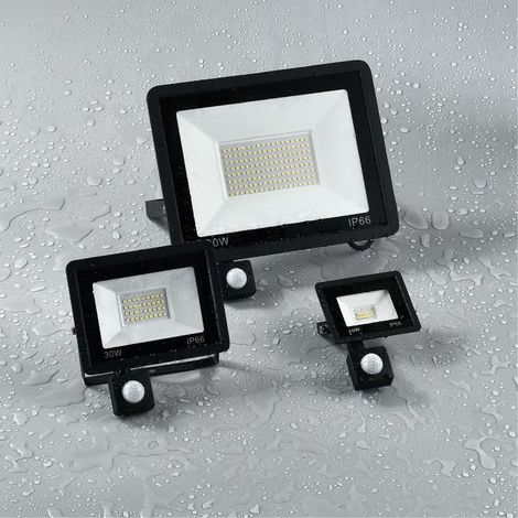 LED-Flutlicht, 50-W-LED-Strahler mit Bewegungsmelder, kaltweiße LED-Lampe, IP65 wasserdicht, für Garten, Garage, Hof, Werkstatt, Innenhof, Garten (1/2)